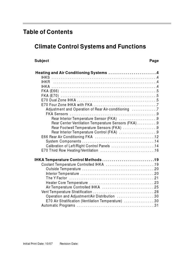 BMW Climate Control Systems and Functions PDF Hvac Air Conditioning