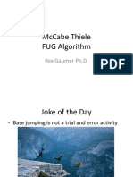 McCabe Thiele FUG Algorithm
