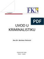 Uvod U Kriminalistiku