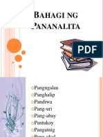 Bahagi NG Pananalita