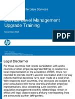 Service Level Management Upgrade Training: HPSM For HP Enterprise Services