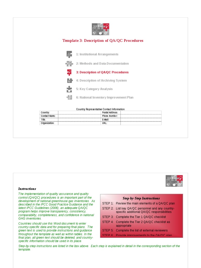 Template 3 QA QC Procedures | PDF | Quality Assurance | Time Series
