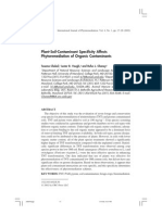 Plant-Soil-Contaminant Specificity Affects Phytoremediation of Organic Contaminants