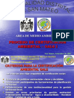 Certificacion Ambiental San Mateo