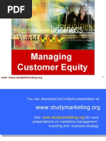 Download Customer Equity ppt by Yodhia Antariksa SN21499587 doc pdf