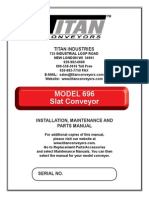 MODEL 696 Slat Conveyor: Titan Industries