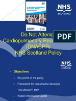 Do Not Attempt Cardiopulmonary Resuscitation (Dnacpr) NHS Scotland Policy