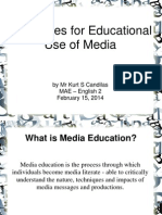 p  the bases for educational use of media