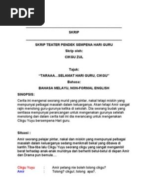 Skrip Teater Hari Guru Pdf