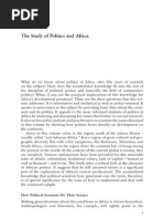 The Study of Politics and Africa: Africa in This Volume Refers To The Region South of The Sahara Desert