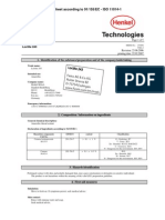 Material Safety Data Sheet According To 91/155/EC - ISO 11014-1