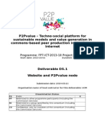 Website and P2Pvalue Node