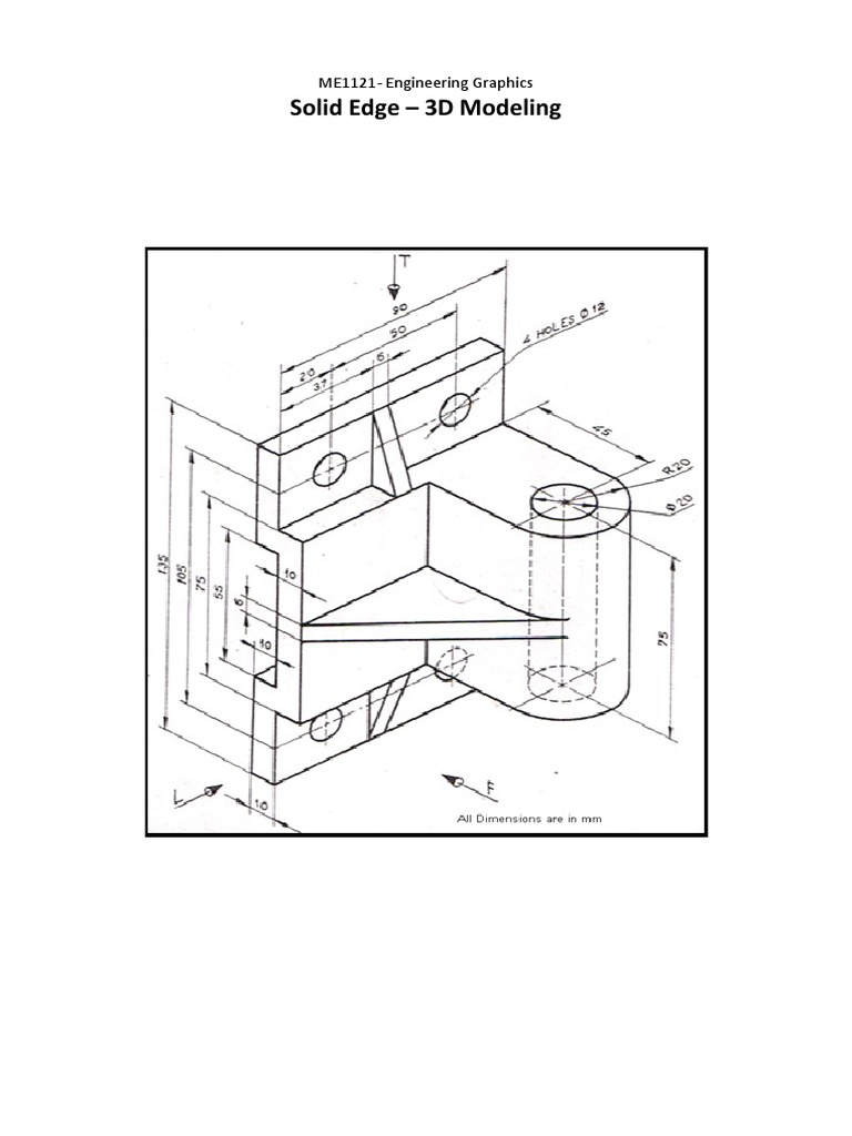 Solid Edge 3D Modeling Guide | PDF