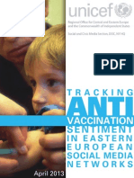 Tracking Anti-Vaccine Sentiment in Eastern European Social Media Networks