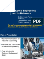 Industrial Engineering and Its Relevance
