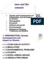 Women Built Environment Urbanization