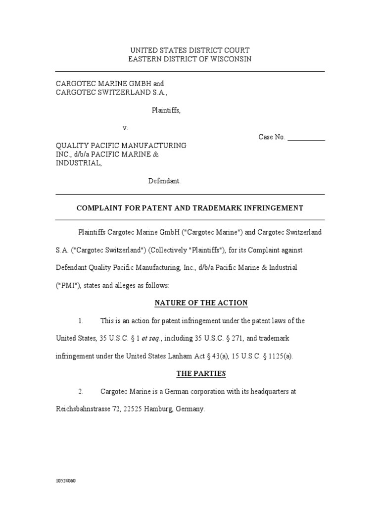 The german trademark act