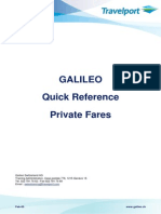 Galileo Quick Reference Private Fares News