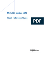 MD MSC Nastran 2010 Quick Reference Guide