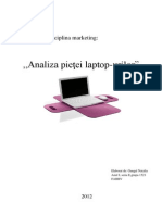 Analiza Pietei Laptopurilor