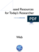 Web-Based Resources for Today's Researcher