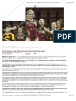 Record Day Leads CMU Gymnastics Past Bowling Green - CMUChippewas.com—Official Web Site of Central Michigan University Athletics