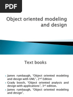 Object Oriented Modelling and Design Intro