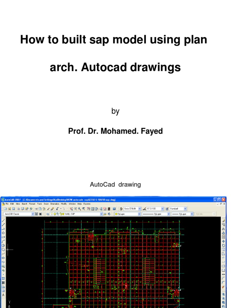 SAP Model Creation in AutoCAD | PDF | Computers