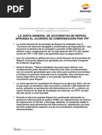 Repsol aprobó el acuerdo de compensación por YPF
