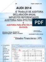 Auditoría financiera en Excel