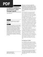 Personal Development to Improve Management Performance