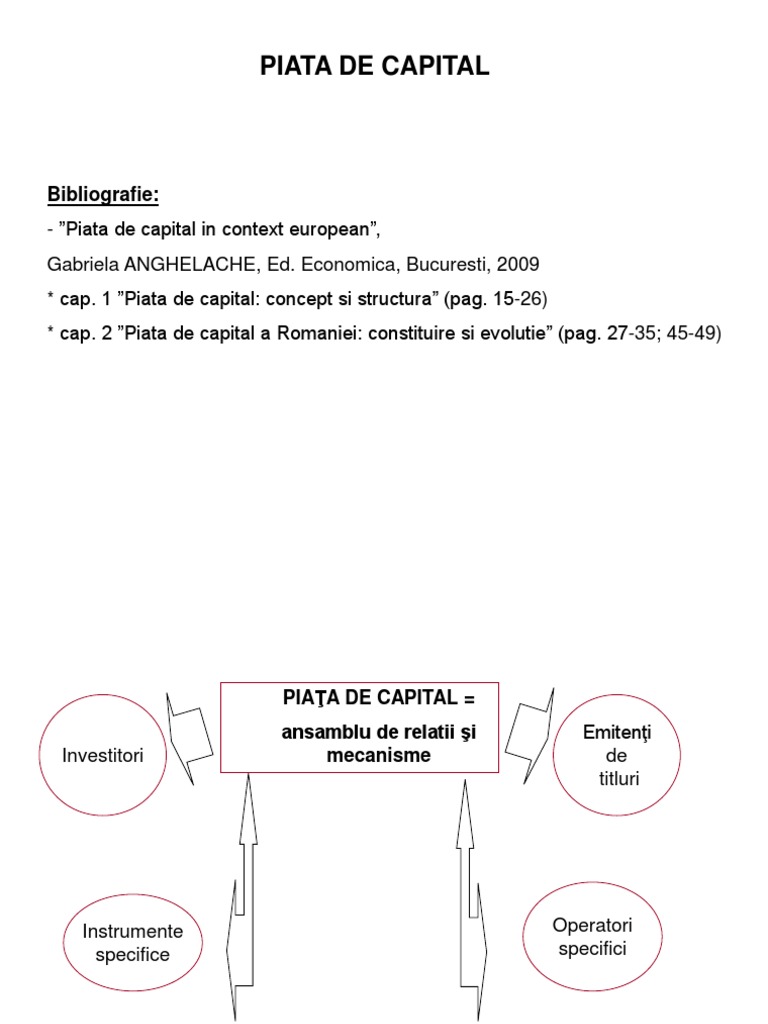 Piata de Capital PDF