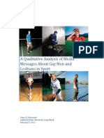 A Qualitative Analysis of Media Messages About Gay Men and Lesbians in Sport