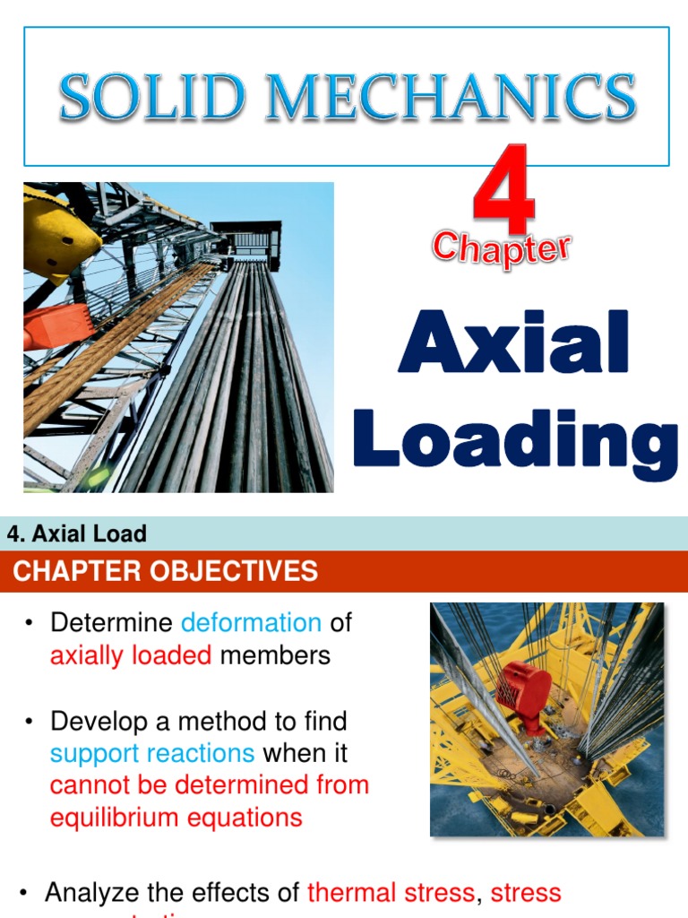 Chapter 4 - Axial Loading | PDF | Stress (Mechanics) | Elasticity (Physics)