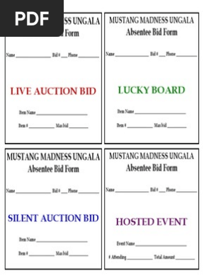 absentee sheet bid sheet 14