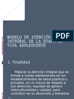 MODELO DE ATENCIÓN INTEGRAL DE LA ETAPA DE