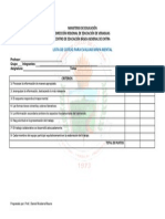 Lista de Cotejo para Evaluar Mapa Mental