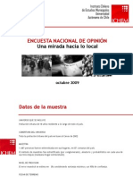 Encuesta Nacional de Opinión. Una mirada hacia lo local. ICHEM - U. Autónoma