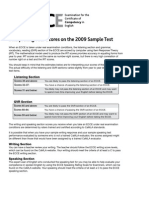 Interpreting Your Scores On The 2009 Sample Test