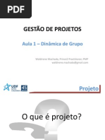 Aulas 1 e 2 - GESTÃO DE PROJETOS