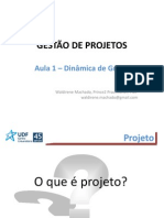 Aulas 1 e 2 - GESTÃO DE PROJETOS