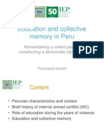 Education and Collective Memory in Peru