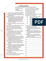 Business Executor Responsibilities