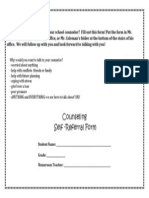 Counseling-Self Referral Form