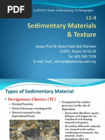  Sedimentary Materials & Texture 