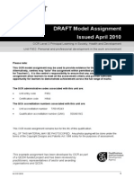 Unit f952 Personal and Professional Development in The Work Environment Model Assignment Qcda Endorsed