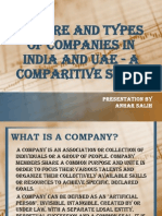 Nature and Types of Companies in India and UAE