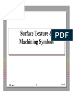 Surface Texture & Machining Symbols