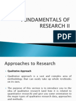 Fundamentals of Research 2