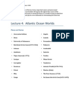 Lecture 4: Atlantic Ocean Worlds: Places and Names